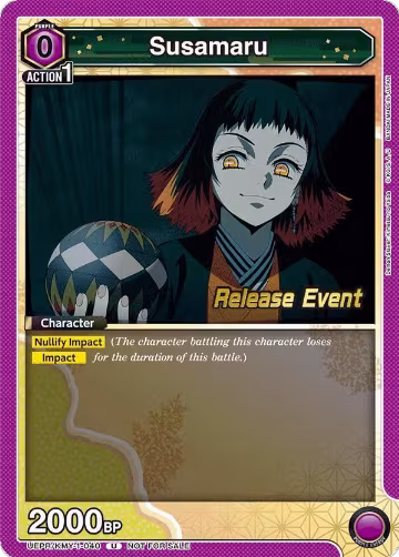 Susamaru (UEPR/KMY-1-040), Demon Slayer: Kimetsu no Yaiba Release Event Cards — Union Arena card price