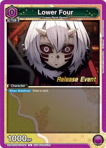 Lower Four (UEPR/KMY-1-047), Demon Slayer: Kimetsu no Yaiba Release Event Cards — Union Arena card price