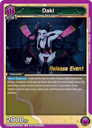 Daki (057) (UEPR/KMY-1-057), Demon Slayer: Kimetsu no Yaiba Release Event Cards — Union Arena card price