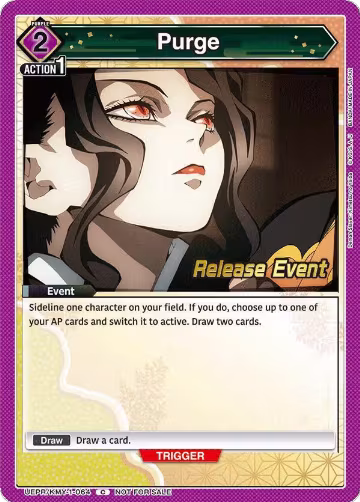 Purge (UEPR/KMY-1-064), Demon Slayer: Kimetsu no Yaiba Release Event Cards — Union Arena card price
