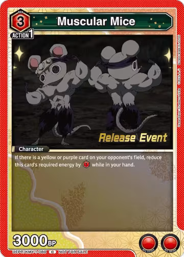 Muscular Mice (UEPR/KMY-1-080), Demon Slayer: Kimetsu no Yaiba Release Event Cards — Union Arena card price