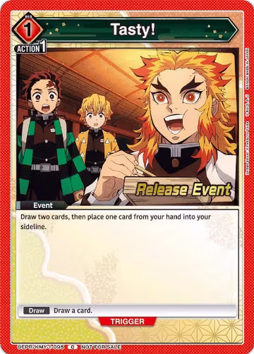 Tasty! (UEPR/KMY-1-095), Demon Slayer: Kimetsu no Yaiba Release Event Cards — Union Arena card price