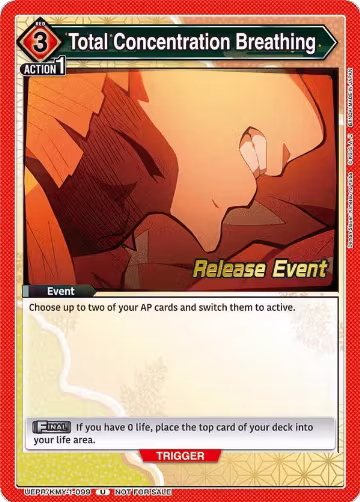 Total Concentration Breathing (099) (UEPR/KMY-1-099), Demon Slayer: Kimetsu no Yaiba Release Event Cards — Union Arena card price