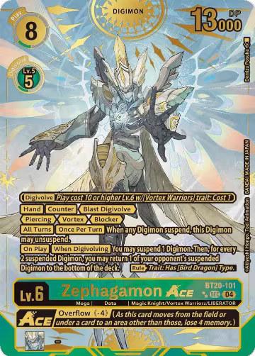 Zephagamon ACE (Textured) (BT20-101 SEC) — card price