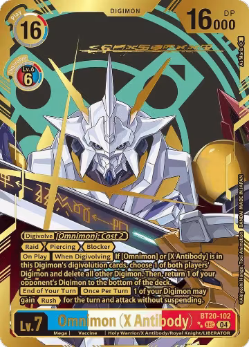 Omnimon (X Antibody) (Textured) (BT20-102 SEC) — card price