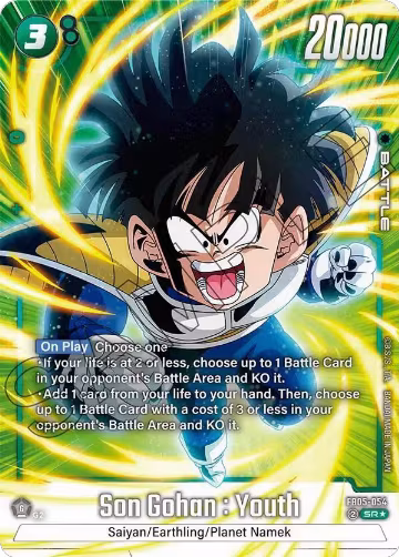 Son Gohan : Youth (Alternate Art) (FB05-054), New Adventure — DB Fusion card price