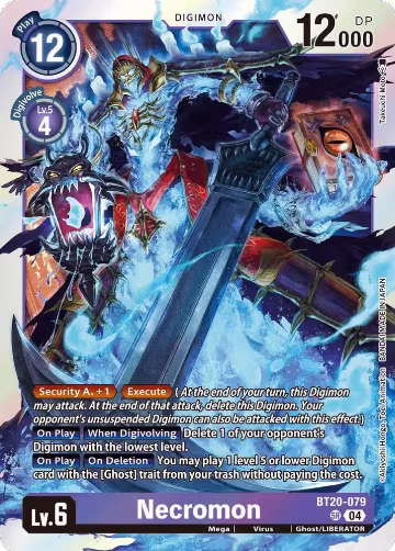 Necromon (BT20-079 SR), Release Special Booster 2.5 — Digimon card price