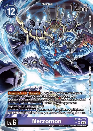Necromon (Alternate Art) (BT20-079 SR), Release Special Booster 2.5 — Digimon card price