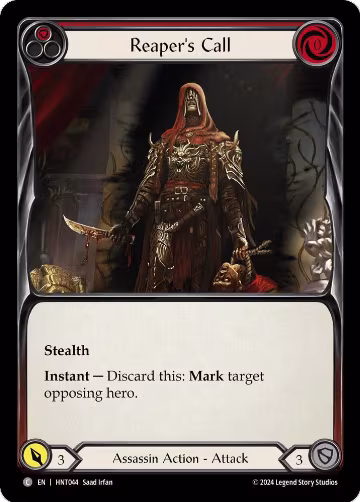 Reaper's Call (Red) (HNT044), The Hunted — Flesh & Blood card price