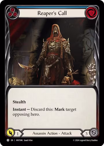 Reaper's Call (Blue) (HNT046), The Hunted — Flesh & Blood card price