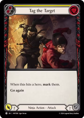 Tag the Target (Yellow) (HNT093), The Hunted — Flesh & Blood card price