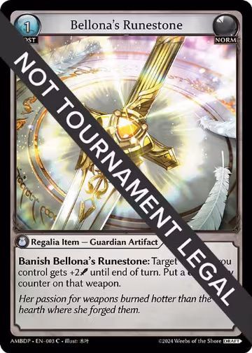 Bellona's Runestone (003), Mortal Ambition Draft Pack — Grand Archive card price