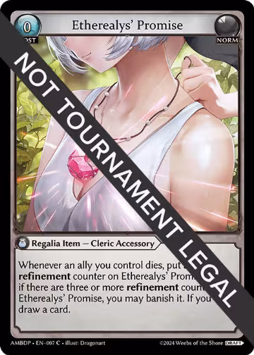 Etherealys' Promise (007), Mortal Ambition Draft Pack — Grand Archive card price