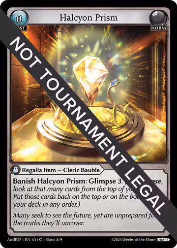 Halcyon Prism (011), Mortal Ambition Draft Pack — Grand Archive card price
