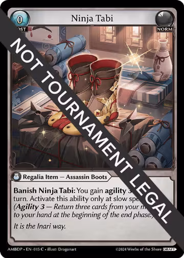 Ninja Tabi (015), Mortal Ambition Draft Pack — Grand Archive card price