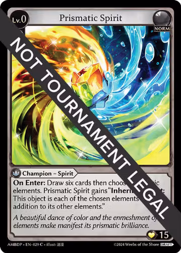 Prismatic Spirit (029), Mortal Ambition Draft Pack — Grand Archive card price