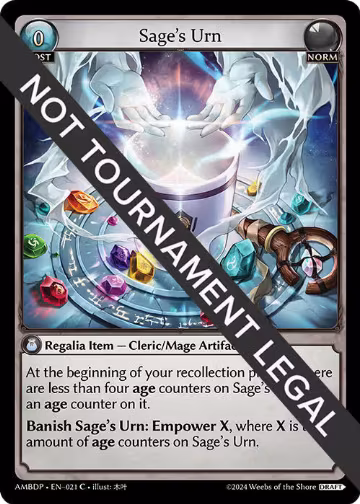 Sage's Urn (021) — card price