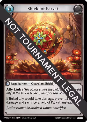 Shield of Parvati (023), Mortal Ambition Draft Pack — Grand Archive card price