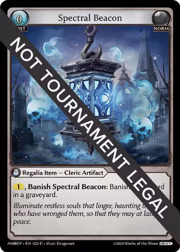 Spectral Beacon (025), Mortal Ambition Draft Pack — Grand Archive card price