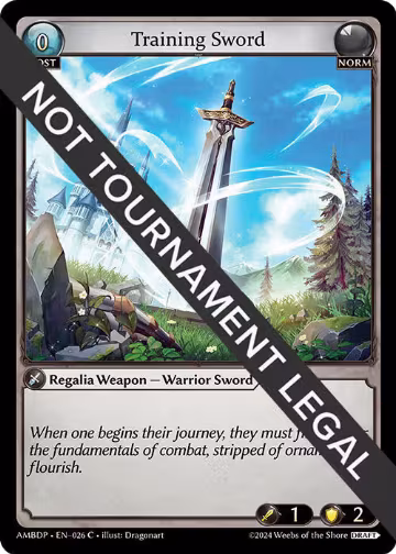 Training Sword (026), Mortal Ambition Draft Pack — Grand Archive card price