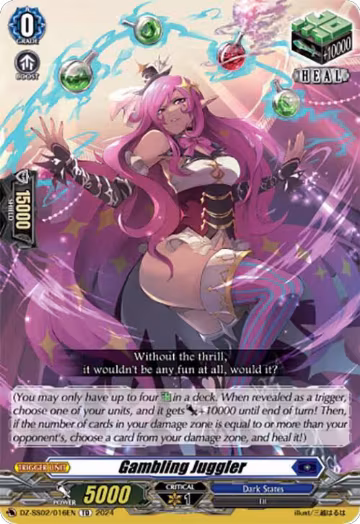 Gambling Juggler (DZ-SS02/016EN), DZ-SS02: Stride Deckset -Harri- — Vanguard card price