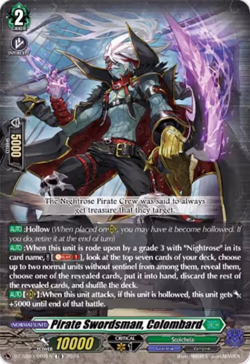 Pirate Swordsman, Colombard (DZ-SS03/002EN), DZ-SS03: Stride Deckset -Nightrose- — Vanguard card price