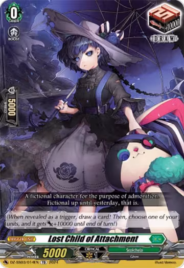 Lost Child of Attachment (DZ-SS03/014EN), DZ-SS03: Stride Deckset -Nightrose- — Vanguard card price