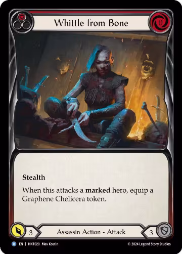Whittle from Bone (Red) (HNT020), The Hunted — Flesh & Blood card price