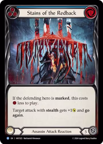 Stains of the Redback (Blue) (HNT025), The Hunted — Flesh & Blood card price