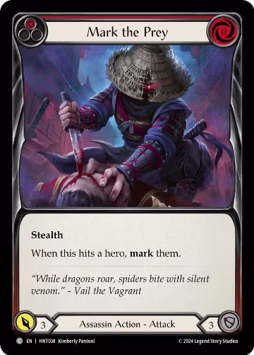 Mark the Prey (Red) (HNT038), The Hunted — Flesh & Blood card price