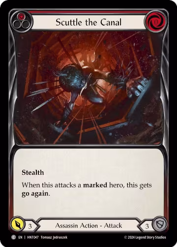 Scuttle the Canal (Red) (HNT047), The Hunted — Flesh & Blood card price