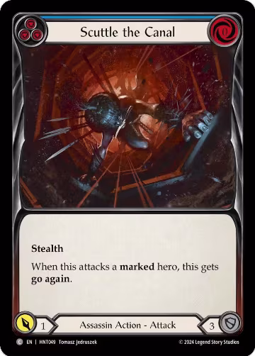 Scuttle the Canal (Blue) (HNT049), The Hunted — Flesh & Blood card price
