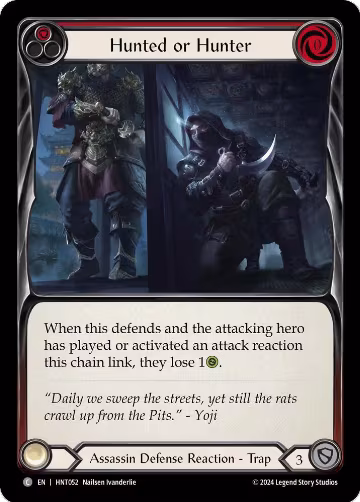 Hunted or Hunter (Red) (HNT052), The Hunted — Flesh & Blood card price