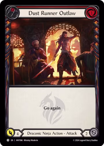 Dust Runner Outlaw (Red) (HNT066), The Hunted — Flesh & Blood card price
