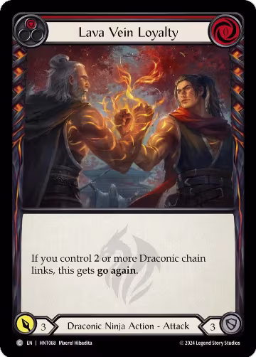Lava Vein Loyalty (Red) (HNT068), The Hunted — Flesh & Blood card price