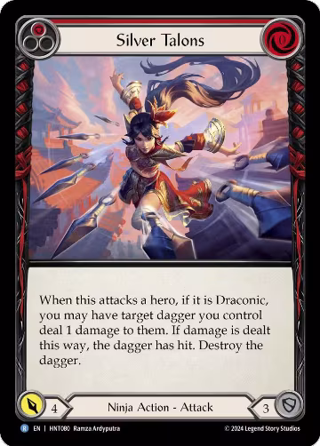 Silver Talons (Red) (HNT080), The Hunted — Flesh & Blood card price
