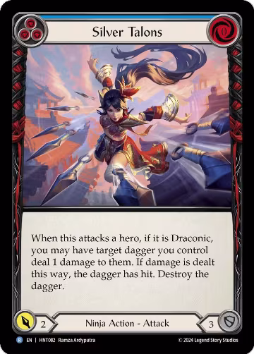 Silver Talons (Blue) (HNT082), The Hunted — Flesh & Blood card price