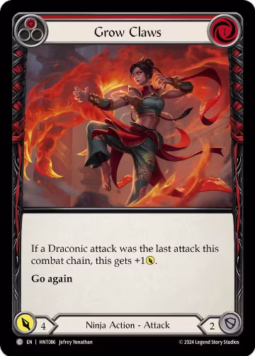 Grow Claws (Red) (HNT086), The Hunted — Flesh & Blood card price