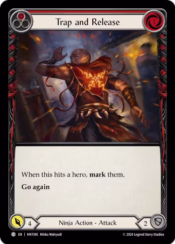 Trap and Release (Red) (HNT095), The Hunted — Flesh & Blood card price