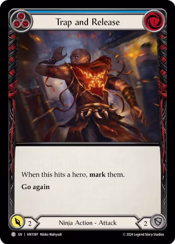 Trap and Release (Blue) (HNT097), The Hunted — Flesh & Blood card price