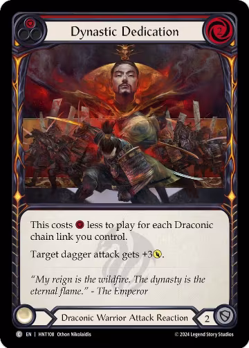 Dynastic Dedication (Red) (HNT108), The Hunted — Flesh & Blood card price