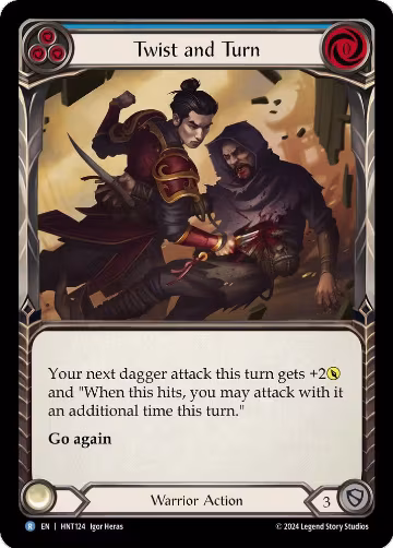 Twist and Turn (Blue) (HNT124), The Hunted — Flesh & Blood card price