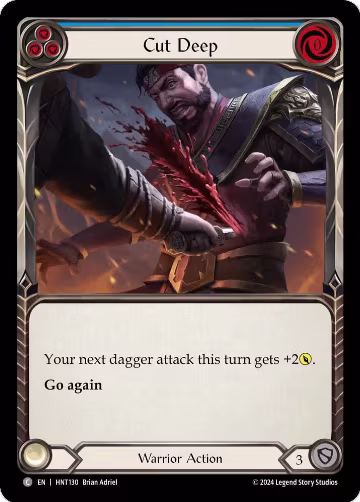 Cut Deep (Blue) (HNT130), The Hunted — Flesh & Blood card price