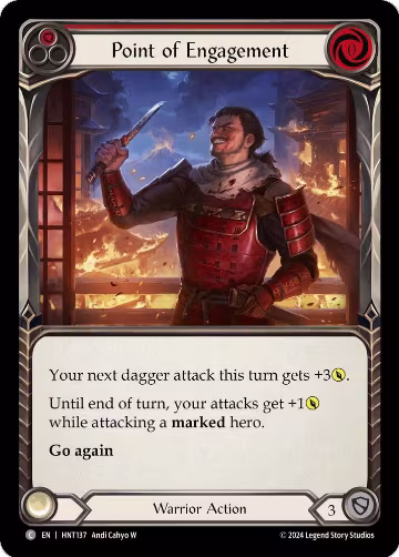 Point of Engagement (Red) (HNT137), The Hunted — Flesh & Blood card price