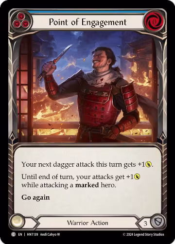 Point of Engagement (Blue) (HNT139), The Hunted — Flesh & Blood card price