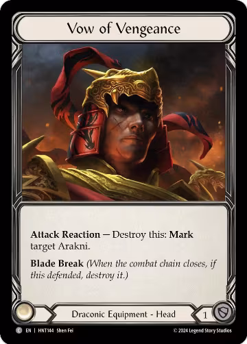 Vow of Vengeance (HNT144), The Hunted — Flesh & Blood card price