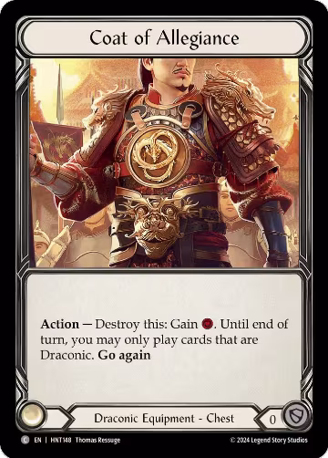Coat of Allegiance (HNT148), The Hunted — Flesh & Blood card price