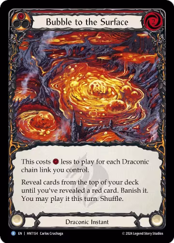 Bubble to the Surface (Red) (HNT154), The Hunted — Flesh & Blood card price