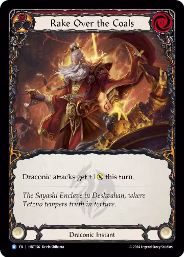 Rake Over the Coals (Red) (HNT156), The Hunted — Flesh & Blood card price