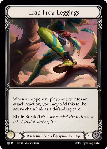 Leap Frog Leggings (HNT172), The Hunted — Flesh & Blood card price